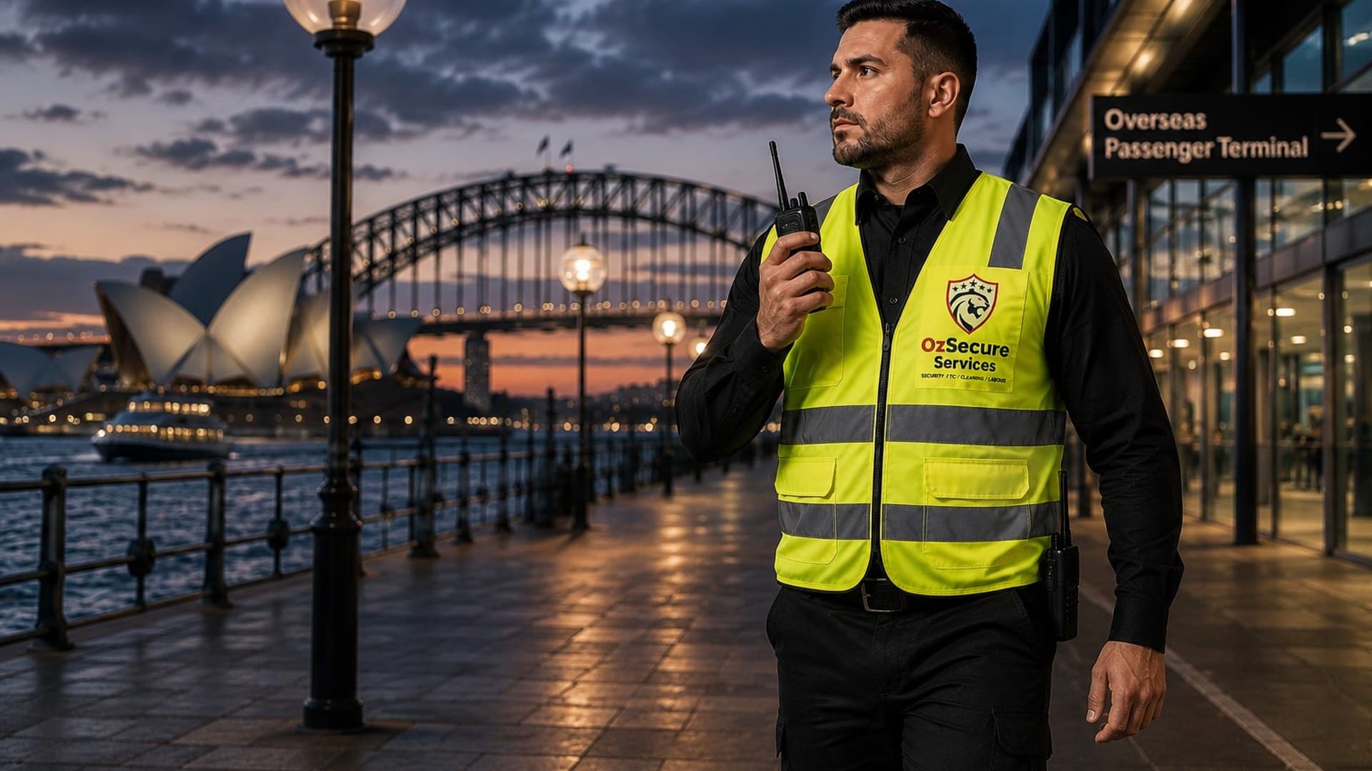 OzSecure licensed security officers on site